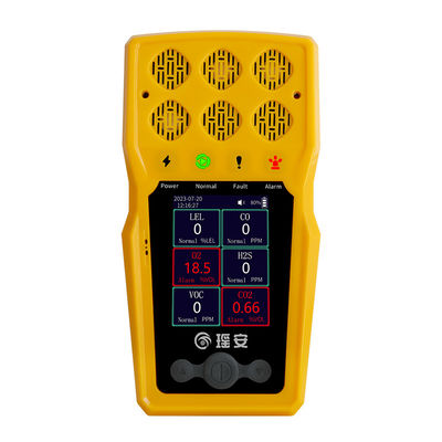 BTQ-YA-C100FT 手持ちのガス検出器 CO O2 H2S LEL ポータブルマルチガス分析機