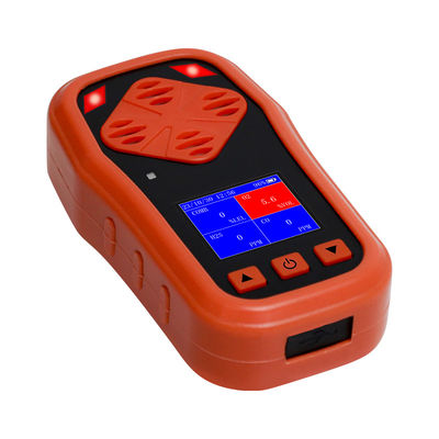 YAOAN CDX4 4 イン 1 ポータブル マルチガス検出器 O2 / CO / H2S / EX 液晶画面付きガス検出器